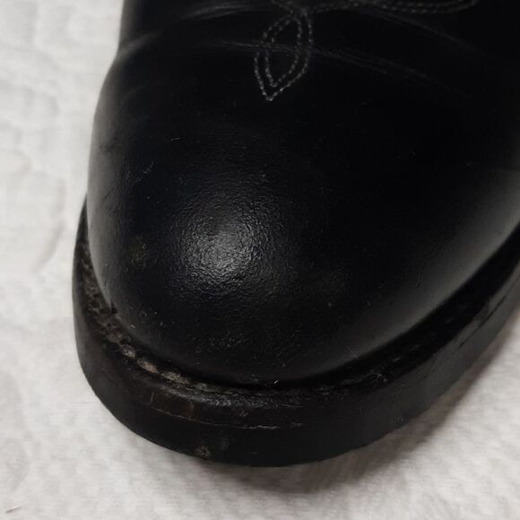 J. CHISHOLM Black Leather Boots - Picture 6 of 16